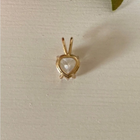 Diamond Nexus Solid 14K Solid Yellow Gold 1.71 carat Heart Pendent - Picture 8 of 11